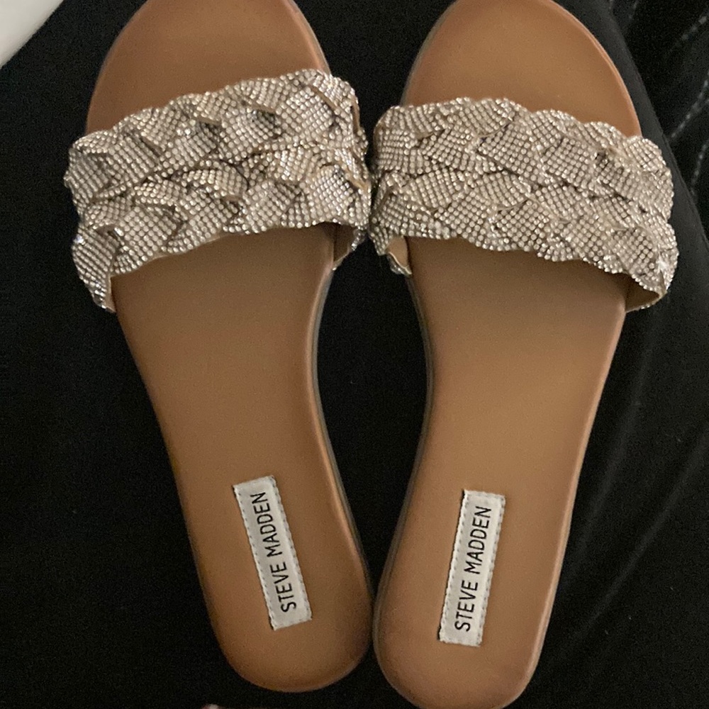 Womens Steve Madden Rhinestone Sandals